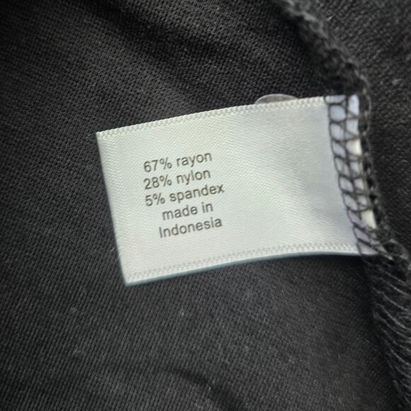 Lane Bryant Cutout High Neck Black Peplum Top Plus Size 18/20 Sexy Chic Minimal - Picture 7 of 7